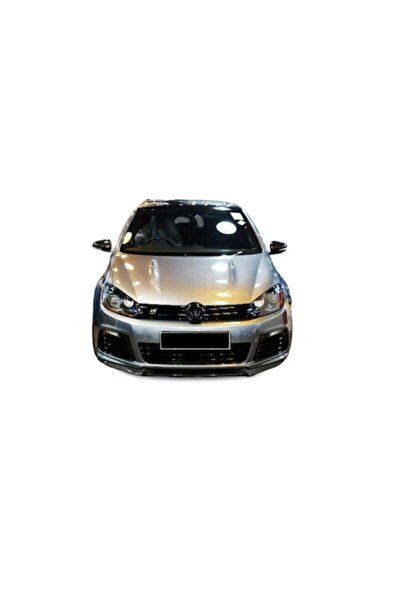 BODYKİT DİZAYN Volkswagen Golf 6 2009-2012 Volkswagen Golf 6 R Tampon Uyumlu 3 Parça Ön Lip Piano Black Uyumlu