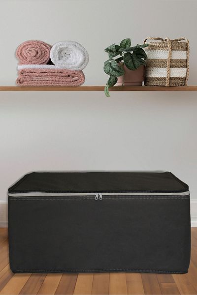ADARYA HOME 8 τεμάχια γκρι μεγάλου μεγέθους επίπεδη τσάντα - 65x45x22cm