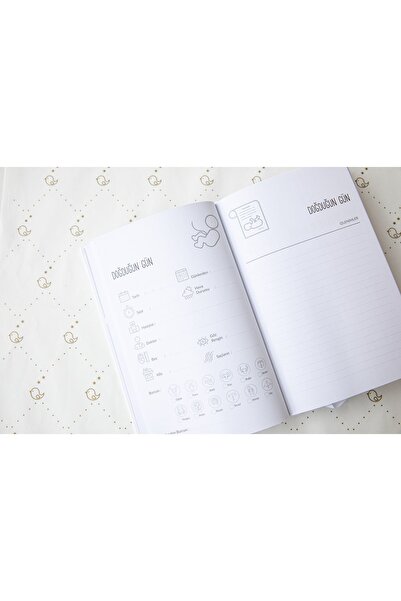 BeyazBirKutu مجلة Your Story Baby (مذكرات الأم والطفل - مذكرات فردية غير محاصر) - بالنعناع