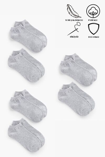 Fs Fresh Socks مجموعة من 6 جوارب رياضية قطنية بدون خياطة - زوج غير مرئي