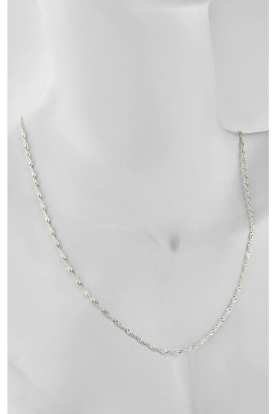 jelux silver Gümüş 925 Ayar 0,35 Singapur 50 Cm Zincir