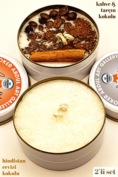 ANCİLLA Kahve Tarçın Ve Hindistan Cevizi Kokulu Soya Wax Vegan Meditasyon Rit...