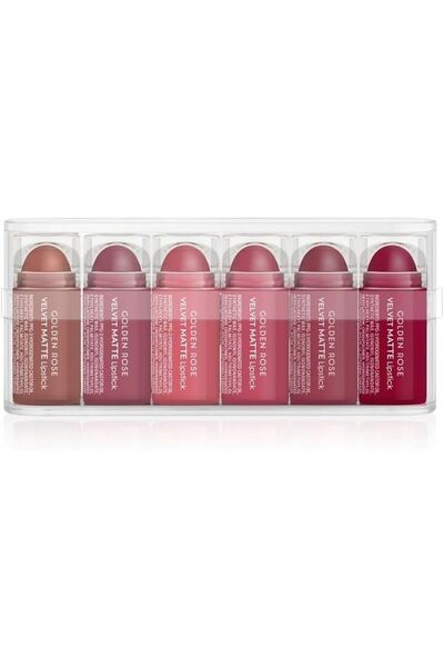 Golden Rose Velvet Matte Lipstick 6 pcs set Mix -1 Nude Collection