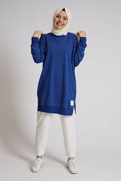 Soul Puane Loreen 30644 2 Thread Sax Blue Tunic Aly's Boutique