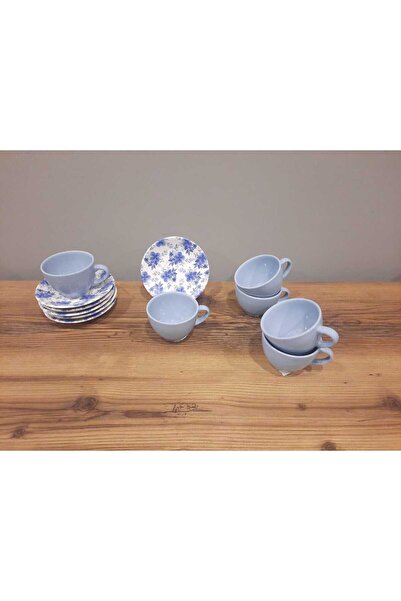 Keramika KERAMİKA 12 PARÇA 6 KİŞİLİK ÇAY FİNCAN TAKIMI MAGİC