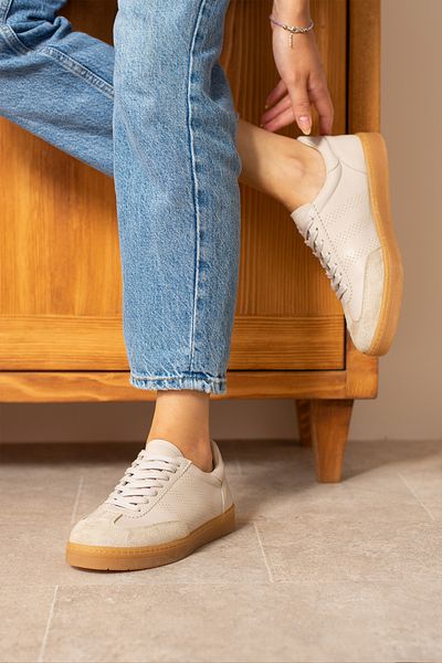 KOTAN Μπεζ Γυναικεία Sneakers - Αθλητικά Παπούτσια με Λεπτομέρεια Λογότυπου