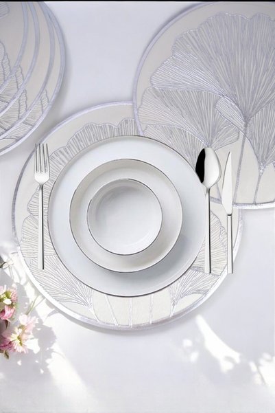 Digithome 6-Piece American Service Supla Silver Round - 38 cm Acr-282 C320.033