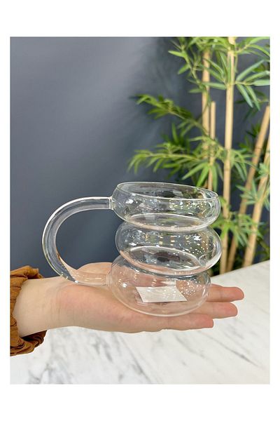 Doğudeko Fenomen Luxury Borosilicate Glass with Handle - Single Cup