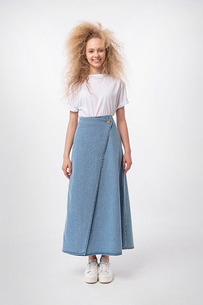 DeMim Light Blue Lurdes Skirt Design