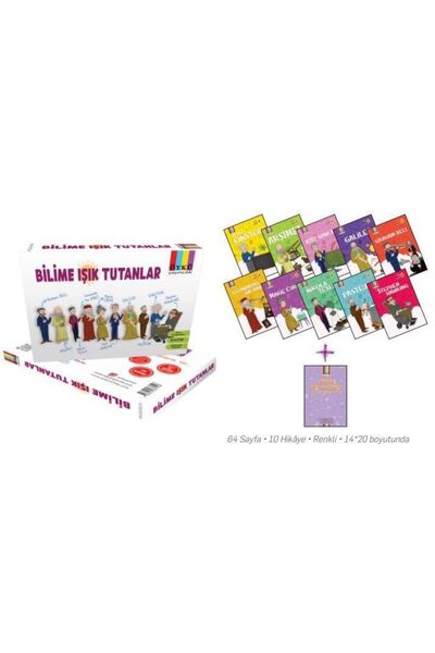 Delidolu Yayınları النشر القصة. مجموعة قصص العلماء 10 كتب