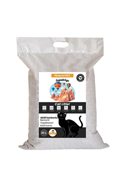 Maskot Maskotpet Kapodakya Aktif Karbonlu Bentonit Kedi Kumu 20 L