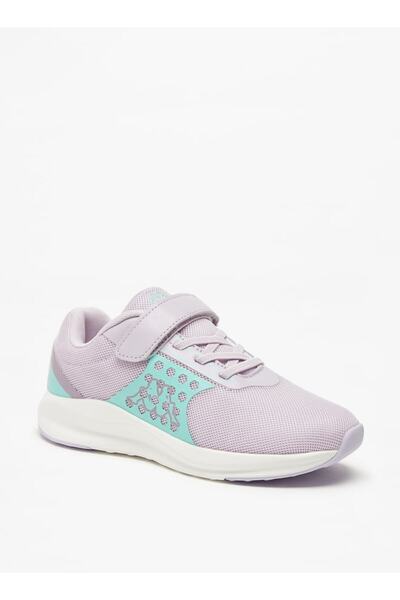 Kappa Girls' Colourblock Sports Shoes with Hook and Loop Closure