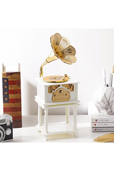 Hediyezen Ayaklı Gramofon Müzik Kutusu