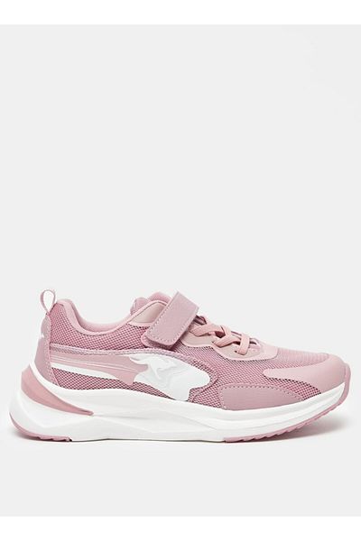 Kangaroos حذاء مشي منسوج للفتيات مزود بخطاف وحلقة للإغلاق