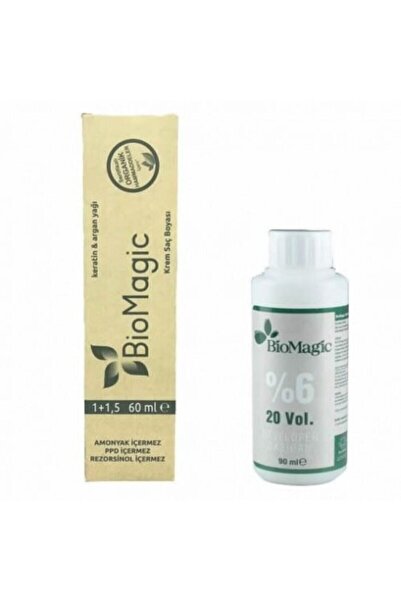 BIOMAGIC Amonyaksız Krem Saç Boyası 60 ml 6.11 - Yoğun Küllü Koyu Kumral + Ok...