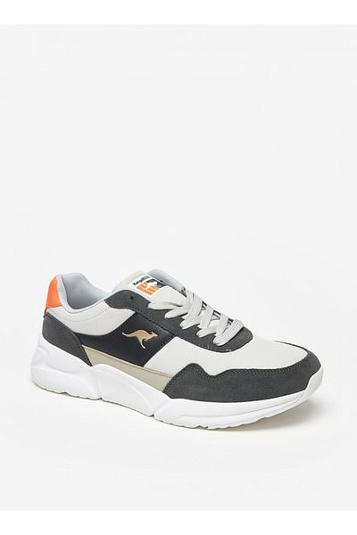 Kangaroos Men's Panelled Lace-Up Sports Shoes