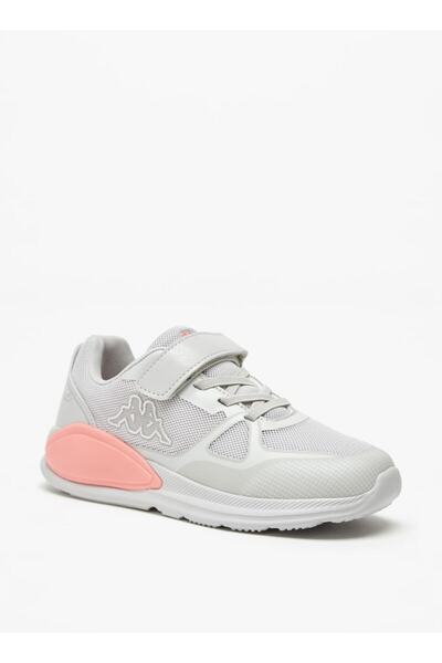 Kappa Girls' Panelled Sports Shoes with Hook and Loop Closure
