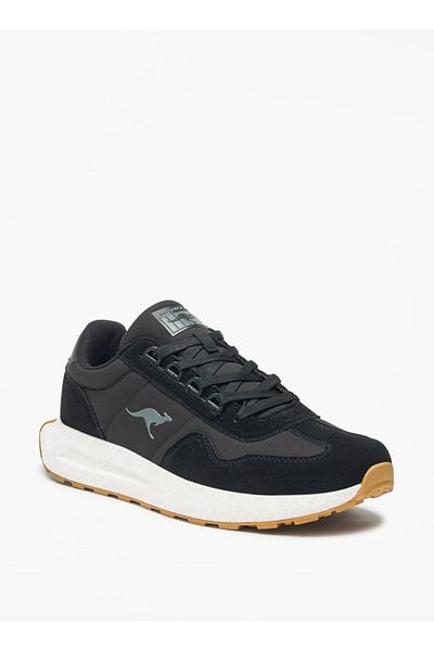 Kangaroos Colourblock Walking Shoes with Lace-Up Closure