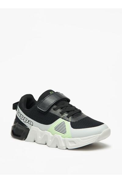 Kappa Boys' Colourblock Walking Shoes with Hook and Loop Closure