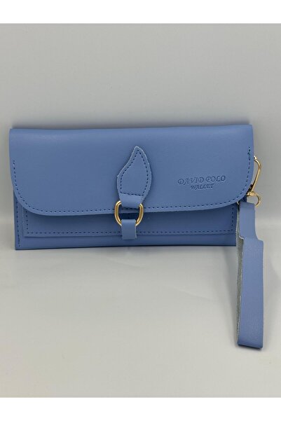 DAVID POLO Kadın Cep Telefonu Detaylı Bölmeli Büyük Boy Kaliteli Yumuşak Cüzdan