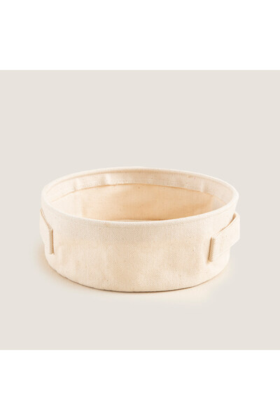 Chakra Ribali Kanvas Yuvarlak Düzenleyici 21X8 Cm Natural