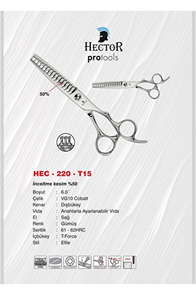 Hector HEC-220-T15 Kuaför Berber Makası