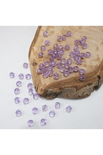 Prestij Boncuk Mărgele acrilice liliac de 10 mm rotunde - Mărgele pentru gean...