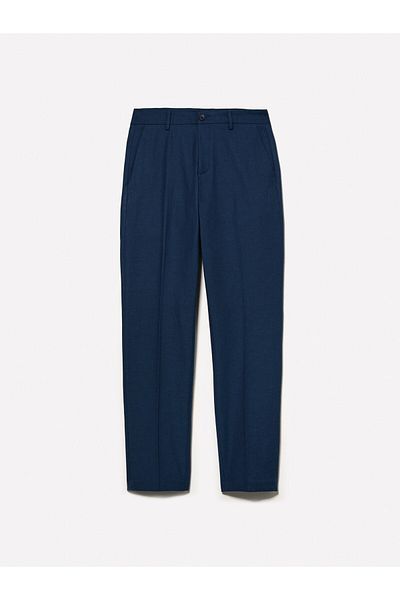 Sisley Men's Indigo Slim Fit Cotton Blended Trousers