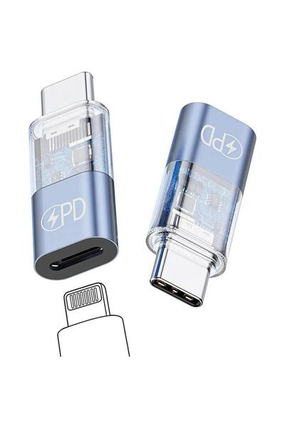 coofbe Koruma Çipli 30W Lightning to Type-C Dönüştürücü İphone To Type-C Hızlı çevirici Şarj Adaptör