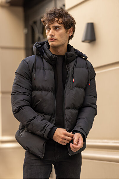 3MODA Мъжко водоустойчиво и ветроустойчиво пухено яке от кожа