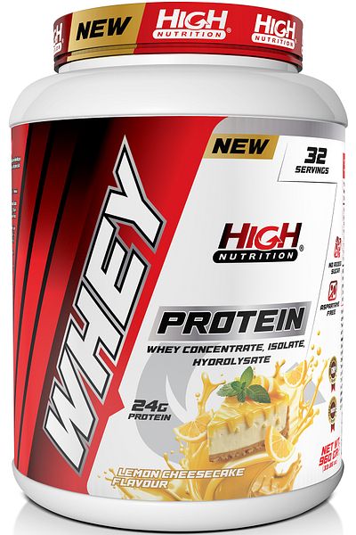 High Nutrition Lemon Cheesecake Flavored Whey Protein - 960 gr 24 gr 32 Servings