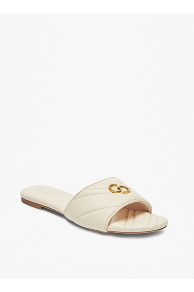 Celeste Women's Quilted Slip-On Sandals with Logo Accent