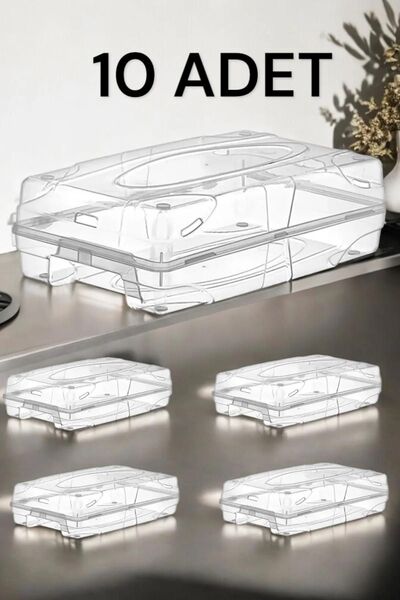 Ne Dilersen Erkek Şeffaf Ayakkabı Düzenleyici Organizer 10'lu Ayakkabı Saklam...