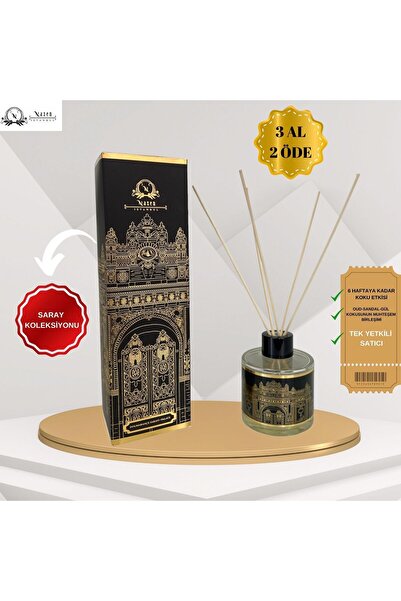 Nazen İstanbul Saray Koleksiyonu Oud - Sandal - Gül Premium Dekoratif 120 ml ...