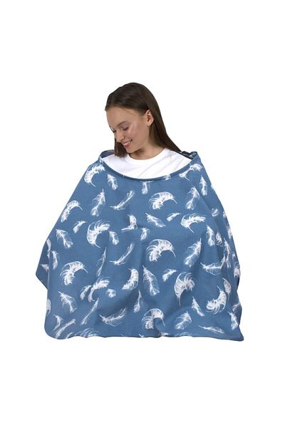 Sevi Bebe Breastfeeding Cover with Buckle - Feather Pattern