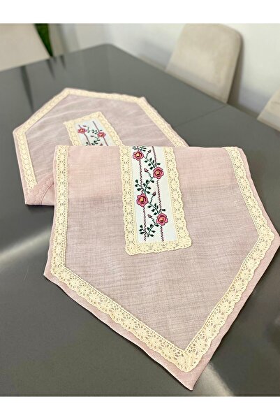 Parla Life Runner de culoare pulbere brodat cu punct de cruce - Construcții l...