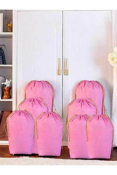 Balkan Room Σετ 8 ροζ αποθήκευσης - 2XXL, 2XL, 4L τσάντα μεταφοράς και τσάντα αποθήκευσης μαξιλαριού πάπλωμα