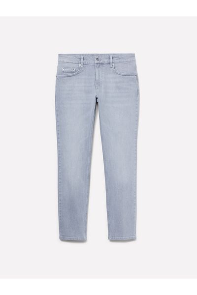 Sisley Ανδρικό γκρι Vintage βαμβακερό μείγμα - Skinny παντελόνι με εφέ πλύσης