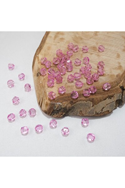 Prestij Boncuk Mărgele acrilice roz rotunde 10 mm Model World Geantă și bijut...