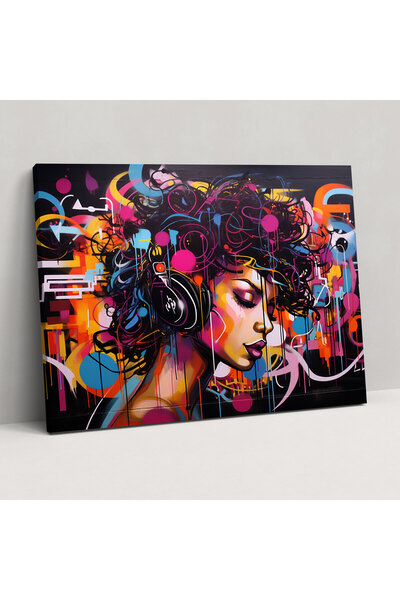 PaintedAnarchy Musical Graffiti Wall Art - Graffiti, Energy, Wall Art, Canvas...