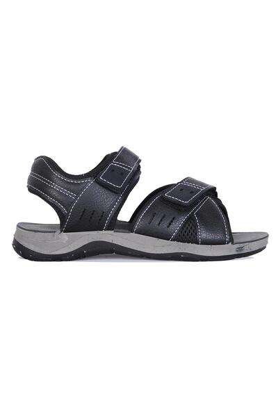GEZER 00094 Model Black Sandale Velcro pentru bărbați