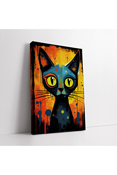 KOSS Dijital Cute Cat Canvas Painting
