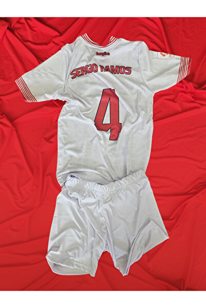 bergibo Beyaz Kırmızı Özel Tasarım Baba Oğul Forması