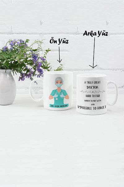 qoeuyl boutique Doctor PrintEd - PErsonalizablE WhitE Fun Cup - Gift