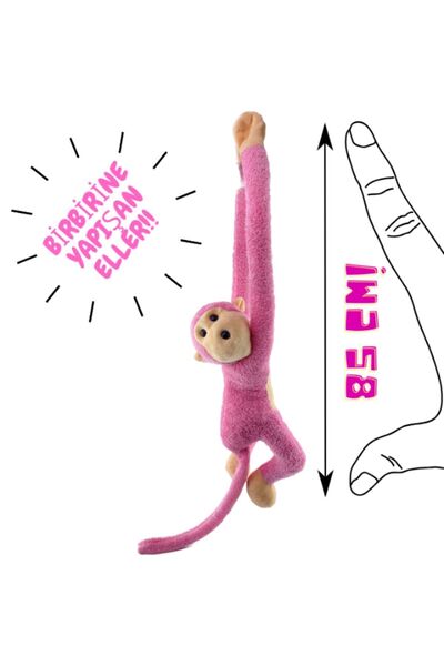 WOODROFFE Elleri Yapışan Oyun Ve Uyku Arkadaşı Peluş Maymun Oyuncak Sarılan M...