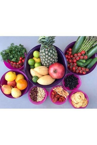 Tupperware Aloha Set of 3 Storage Service Prep Container