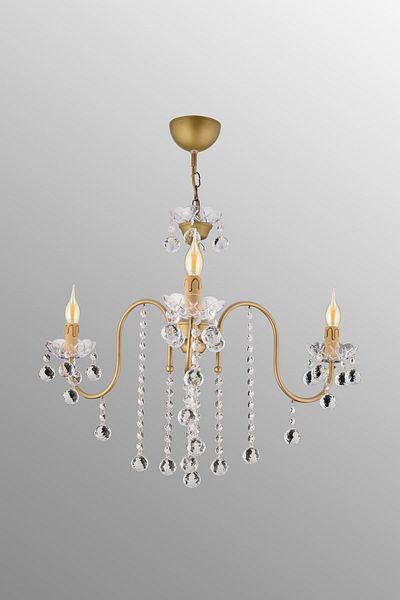 Kraliçe Pamir 3-Piece Luxury Chandelier - Antique Crystal Stone
