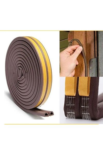 Besthırdavat Door Window Tape Rubber Brown 2X1M=2M