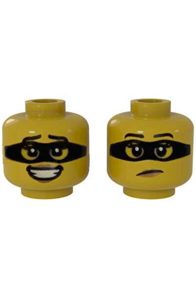 LEGO Orjinal Aksesuar Custom Minifigür Minifigure Head Hırsız Maskeli Kadın S...