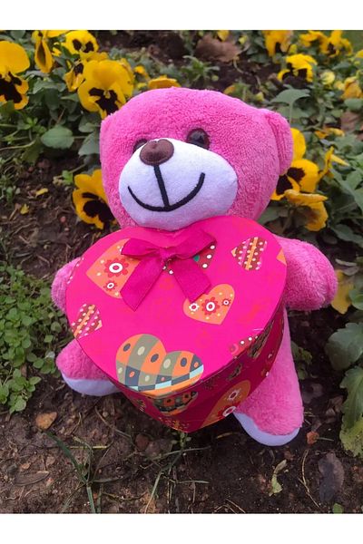 Sarego Heart Box Plush Teddy Bear Sweet Cute Romantic Love Package Surprise Yumoş Love Box Special Day Gift